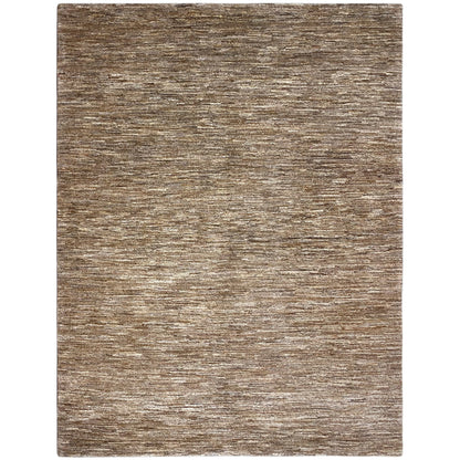 Brown-beige Gabbeh rug, even mélange pattern, short pile