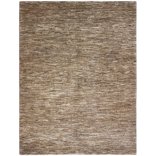 Brown-beige Gabbeh rug, even mélange pattern, short pile
