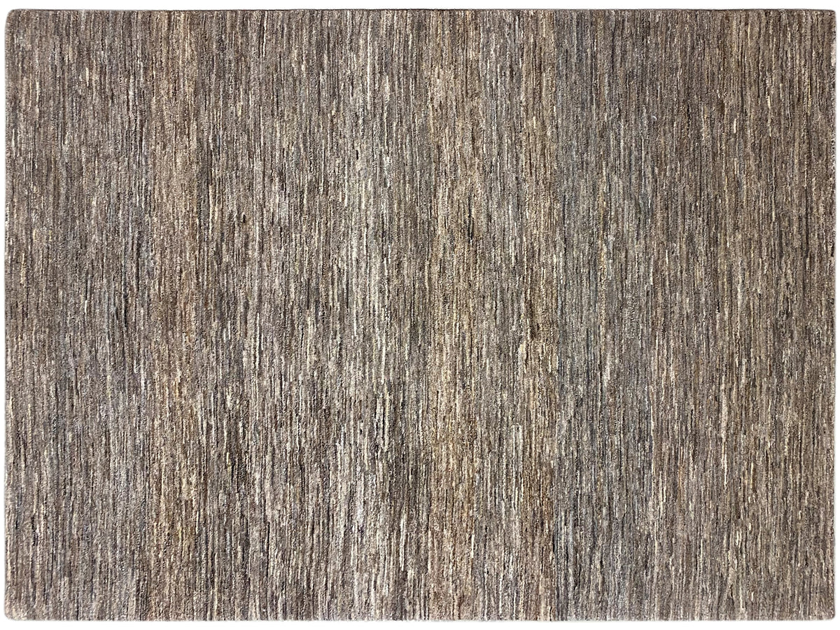 Rug 243x168 with a rectangular border and mottled gray-brown surface.