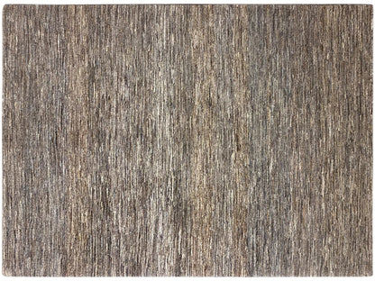 Rug 243x168 with a rectangular border and mottled gray-brown surface.