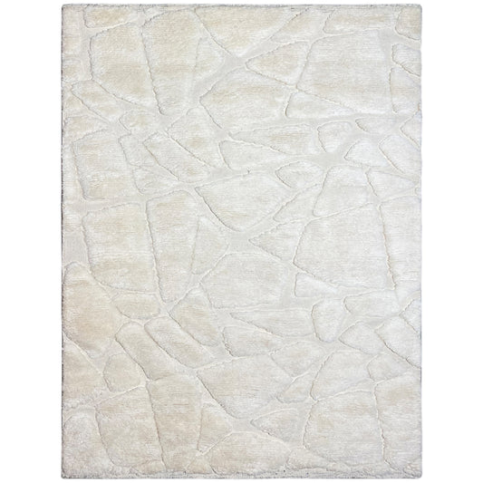 Berber rug 239x170 cm, light beige, large rectangle with a finely embossed texture