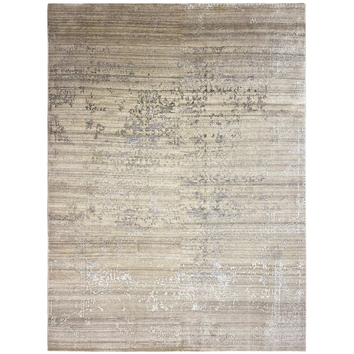 Rug 300x205 cm with a rectangular surface, beige-gray vintage pattern