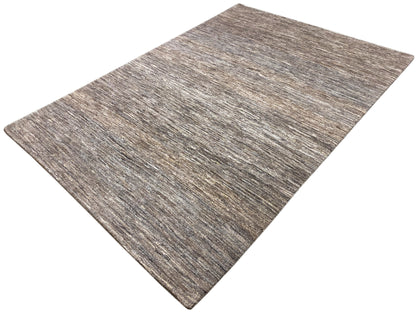 Rug 243x168 with a mottled gray-brown pattern and clearly visible woven texture.