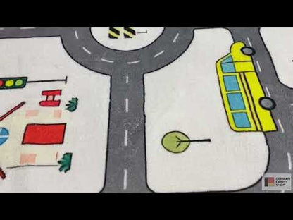 Children's rug “Road,” gray, 160x230 cm