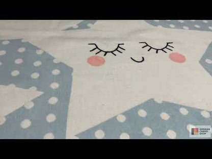 Children's rug “Star World”, blue, 160x230 cm