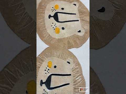 Children's rug “Lion,” beige, 90x160 cm