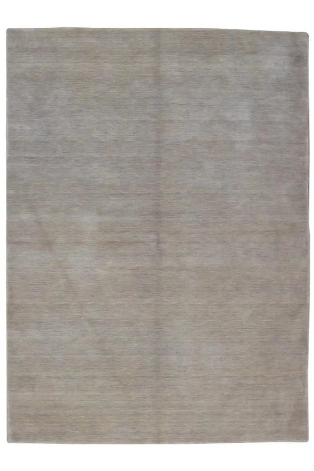 Light gray rectangular rug with a simple look and straight edges