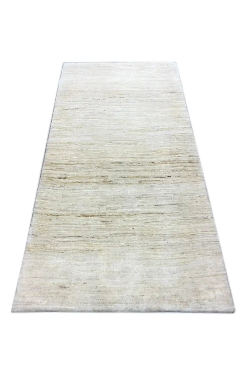 Gabbeh rug, light beige, elongated with an all-over pattern, 145x73 cm