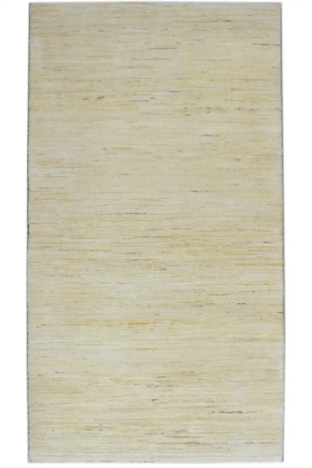 Gabbeh rug 141x75 cm, beige pile with a fine mottled pattern
