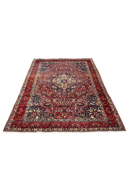 Carpet with a red ground, blue-red ornamental pattern and border, 316x216 cm