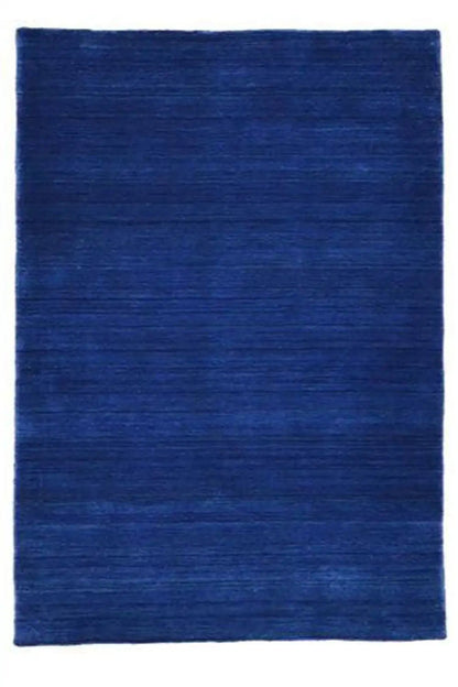 Gabbeh rug 245x156 cm, rectangular, blue with a calm linear pattern