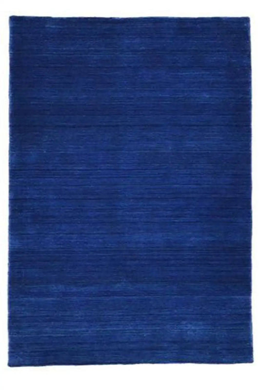 Gabbeh rug 245x156 cm, rectangular, blue with a calm linear pattern