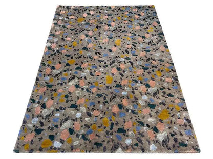 Designer rug Terrazzo by Pascal Walter, overall view, multicolored terrazzo look