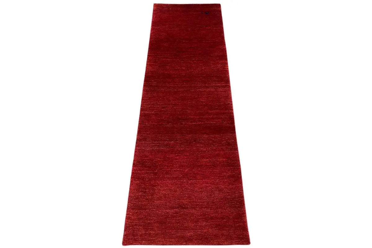 Narrow Gabbeh-style rug, burgundy, 184x57 cm