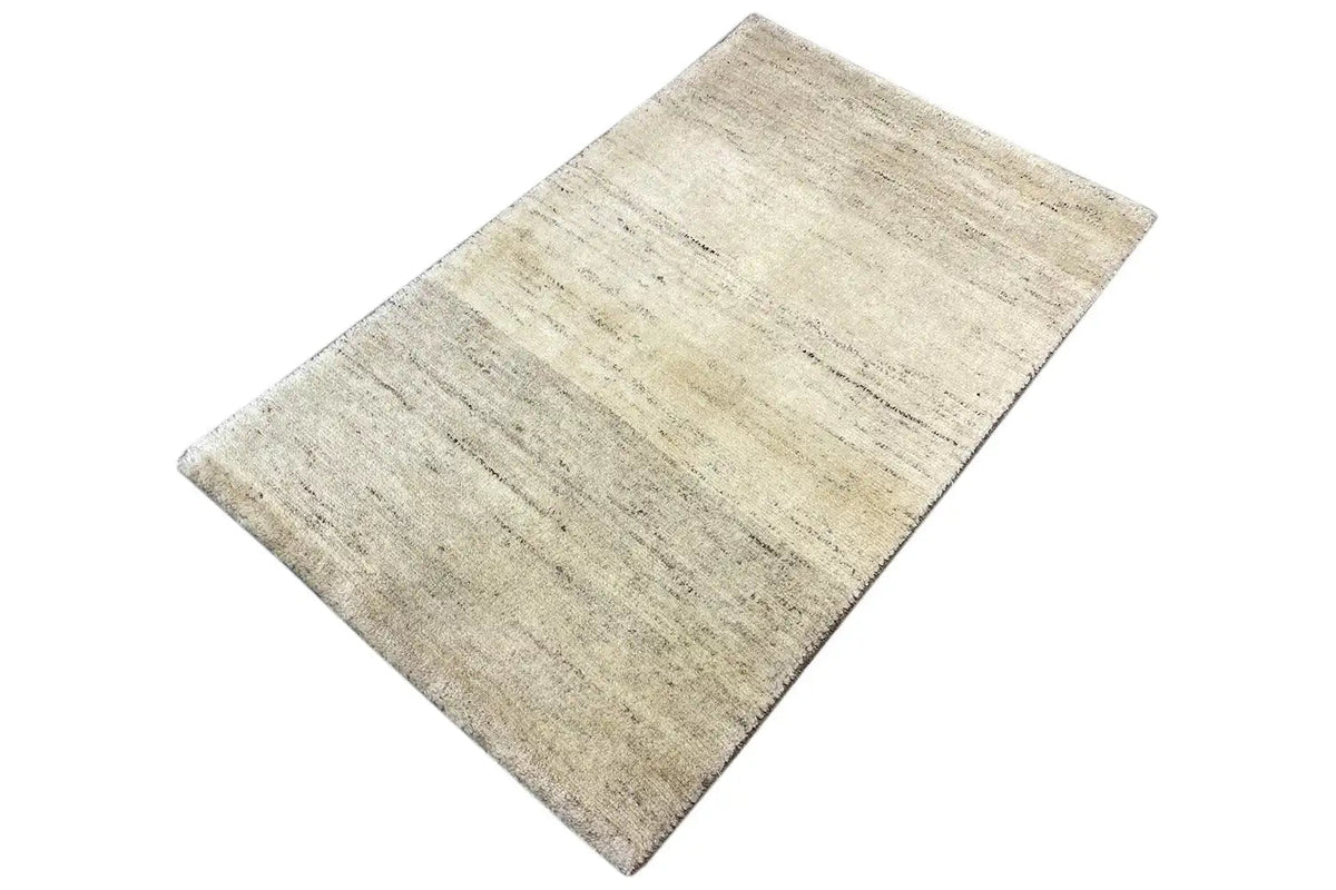 Rug, light beige, rectangular, flat-woven textured linear pattern