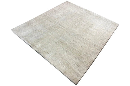 Gabbeh rug 155x141 cm, rectangular, with a light beige pile and a fine, understated pattern