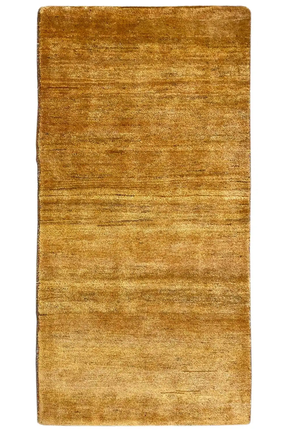 Gabbeh rug 146x70 cm, honey brown, fine heathered pattern