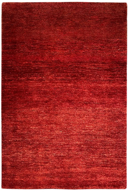 Gabbeh rug 112x81 cm, red rectangular rug with fine grain pattern