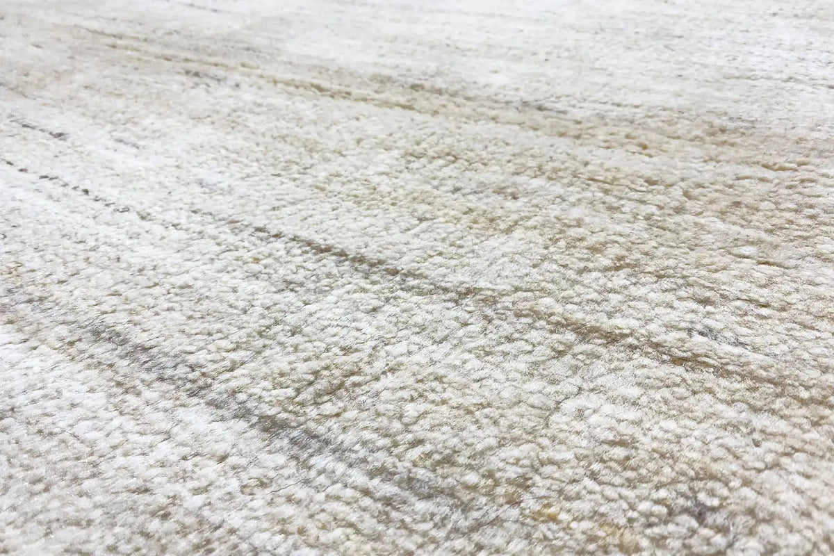 Gabbeh rug 174x110 cm, light beige with a fine, denser pile pattern