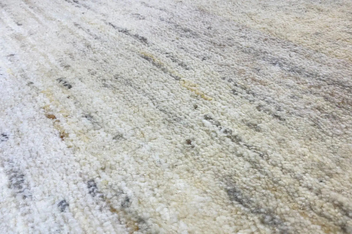 Gabbeh rug with a light, patterned pile in detail