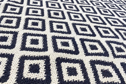 Modern Kilim - Samak 04 Black - German Carpet Shop