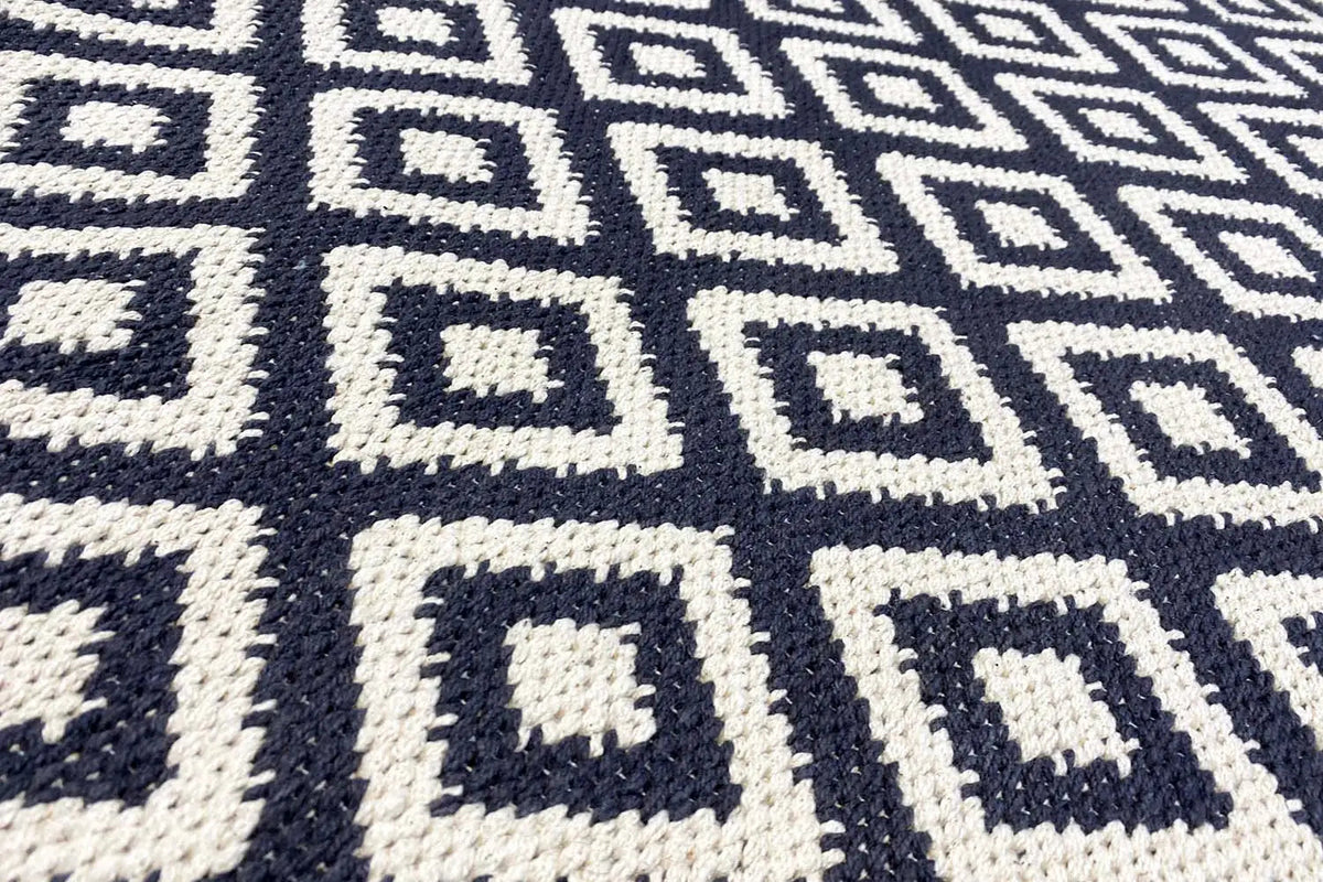Modern Kilim - Samak 04 Black - German Carpet Shop