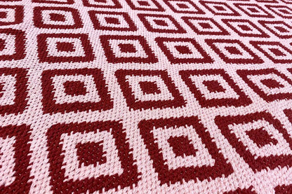 Modern Kilim - Samak 04 Red - German Carpet Shop
