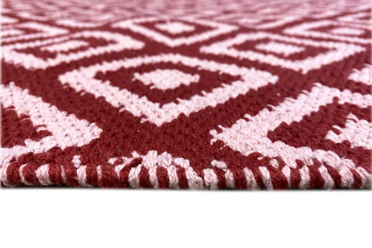 Modern Kilim - Samak 04 Red - German Carpet Shop