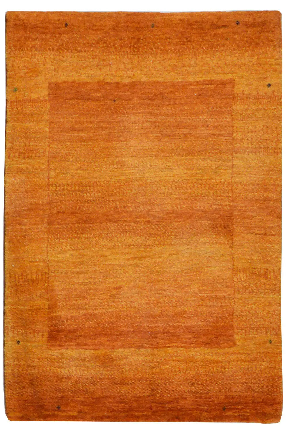 Lori Gabbeh rug with an orange-brown abstract pattern, 96x64 cm