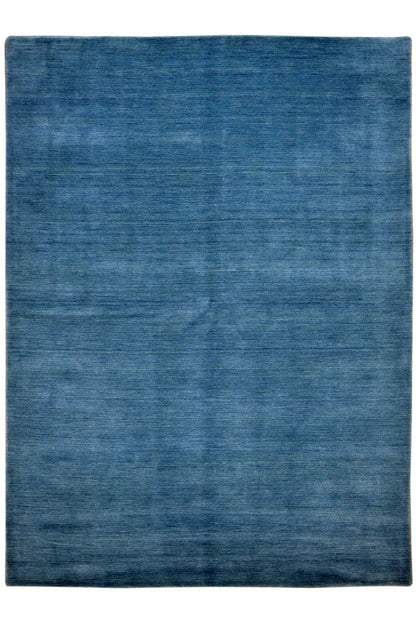 Blue Gabbeh rug (234x167 cm) with a fine textured surface