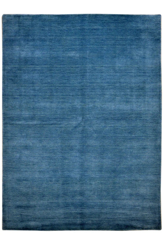 Blue Gabbeh rug (234x167 cm) with a fine textured surface