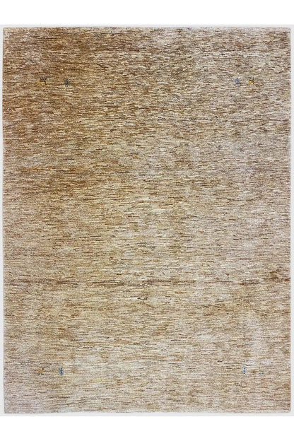Rug 264x206 cm, beige background with scattered blue needle points