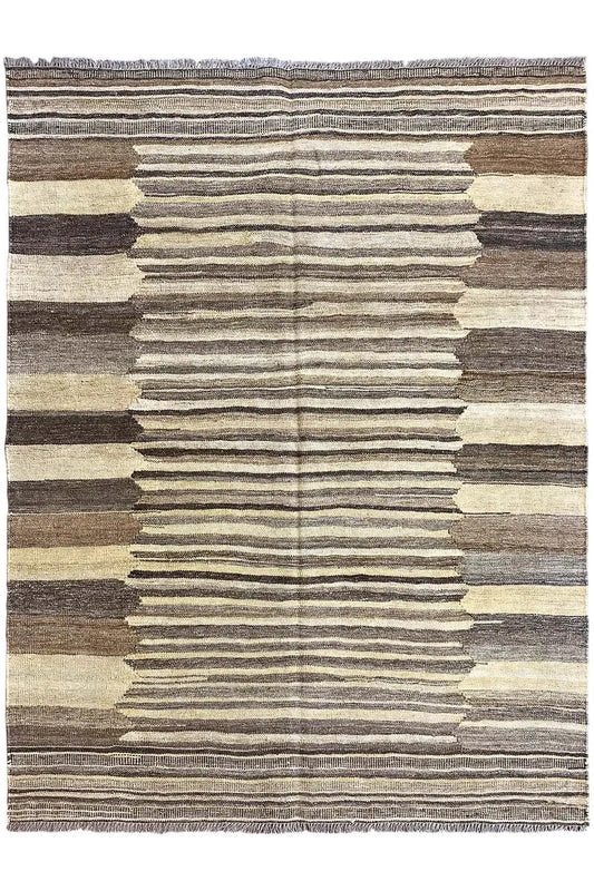 Kilim Qashqai rug, rectangular, central motif of horizontal stripes