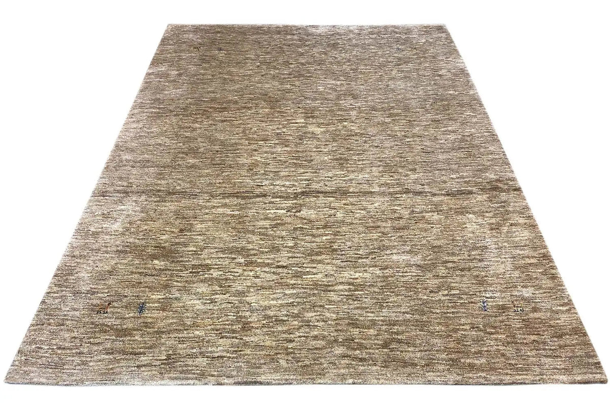 Carpet 264x206 cm, brown-beige mélange, even pile, large cut