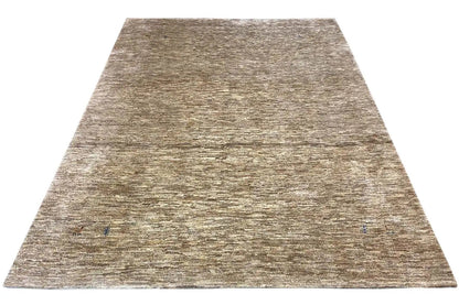 Carpet 264x206 cm, brown-beige mélange, even pile, large cut