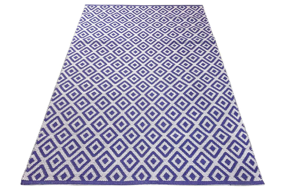 Modern kilim - Samak 04 Violet - German Carpet Shop