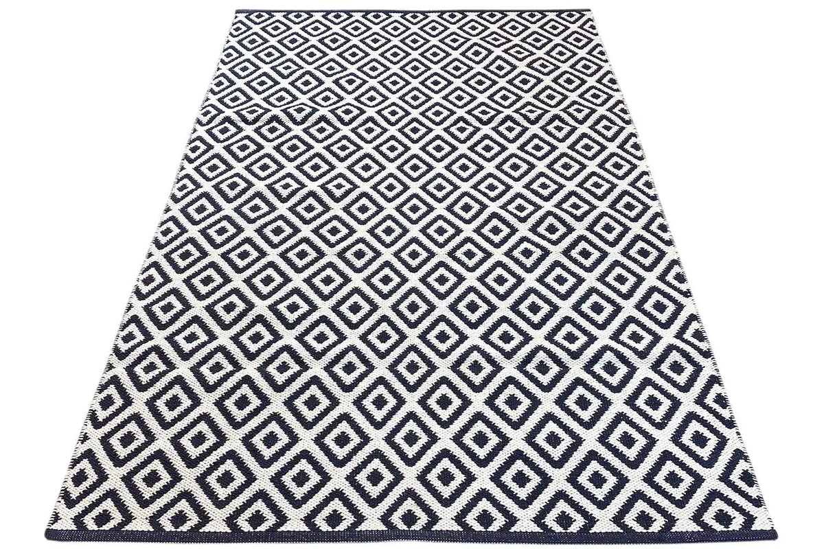 Modern Kilim - Samak 04 Black - German Carpet Shop