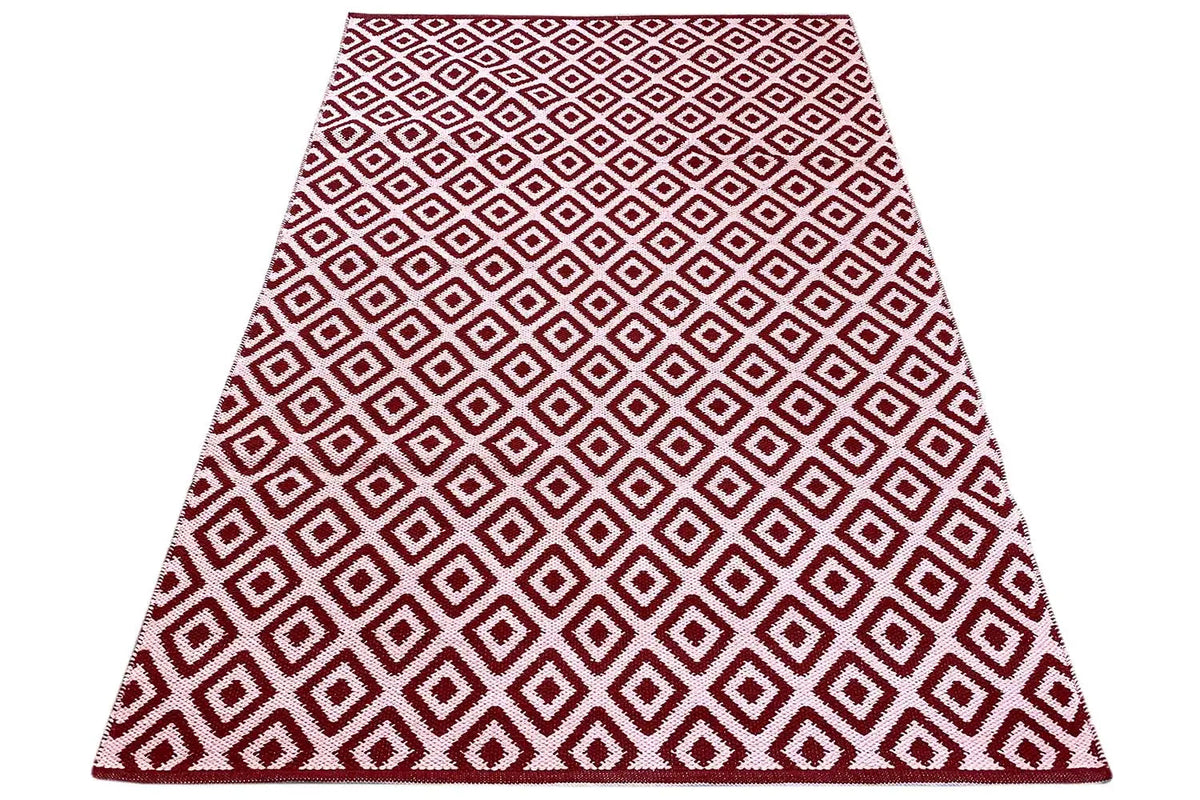 Modern Kilim - Samak 04 Red - German Carpet Shop