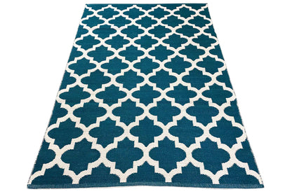 Modern Kilim - Samak 03 Green - German Carpet Shop