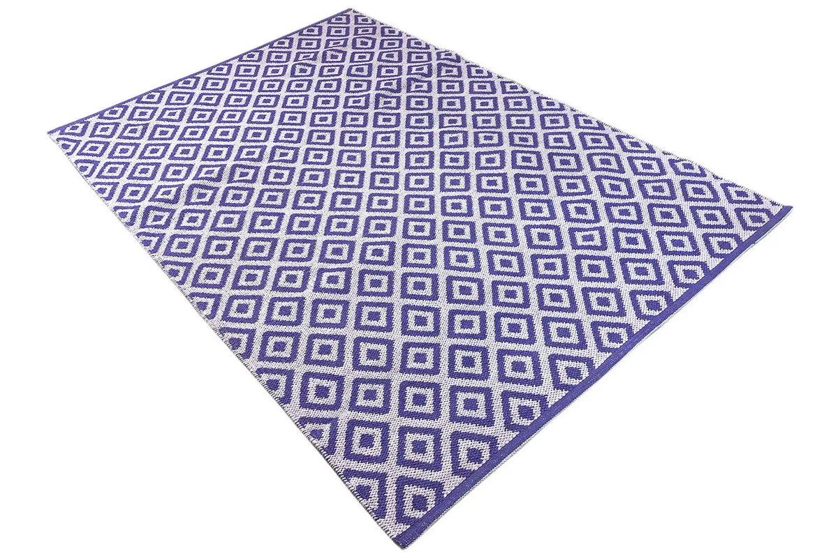 Modern kilim - Samak 04 Violet - German Carpet Shop