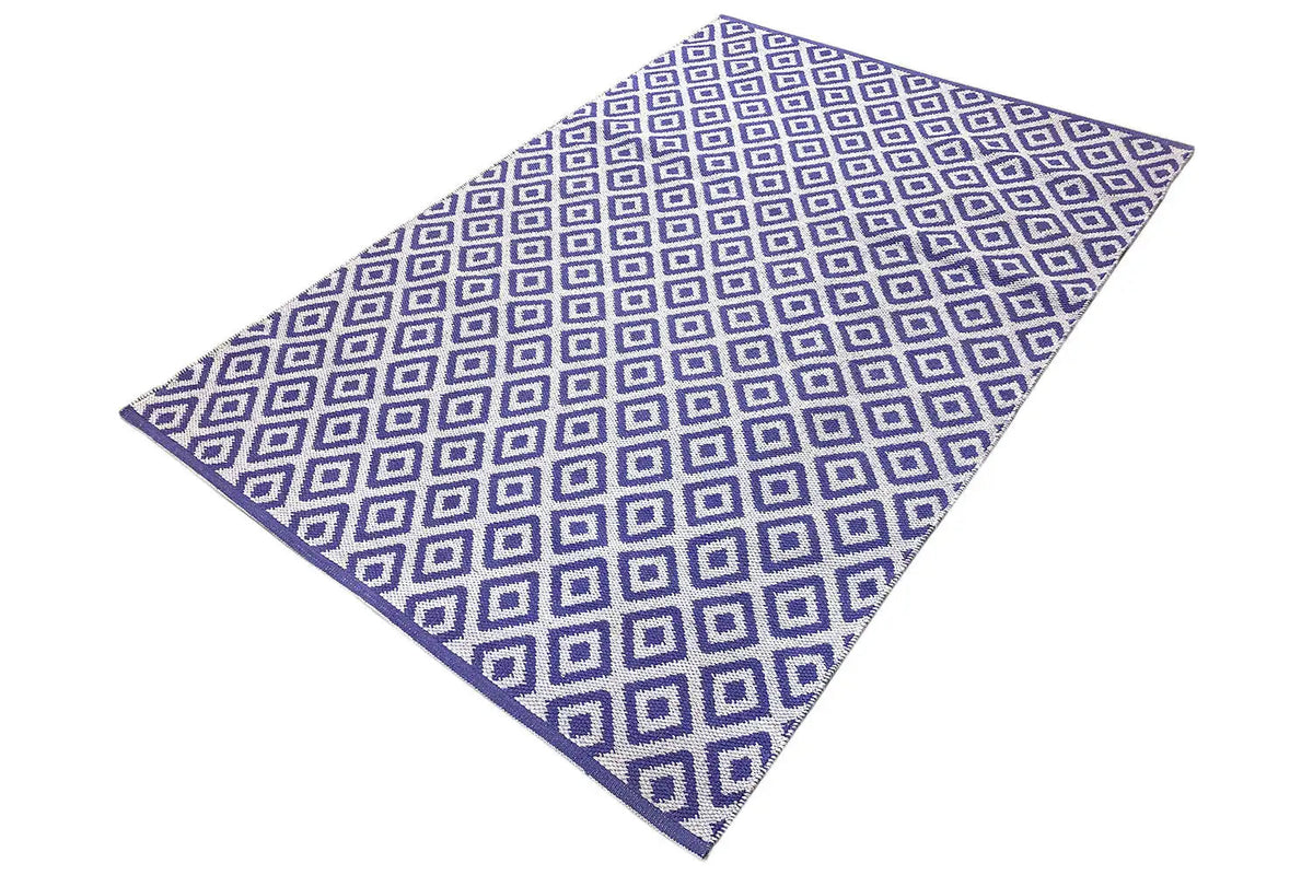 Modern kilim - Samak 04 Violet - German Carpet Shop