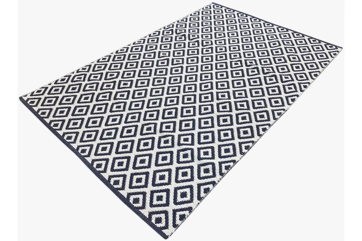 Modern Kilim - Samak 04 Black - German Carpet Shop