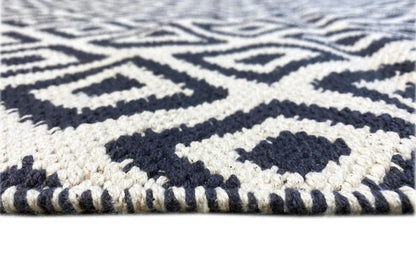 Modern Kilim - Samak 04 Black - German Carpet Shop
