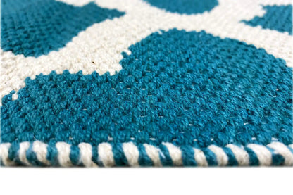 Modern Kilim - Samak 03 Green - German Carpet Shop