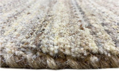 Gabbeh rug with dense short pile and visible fringe/edge fibers