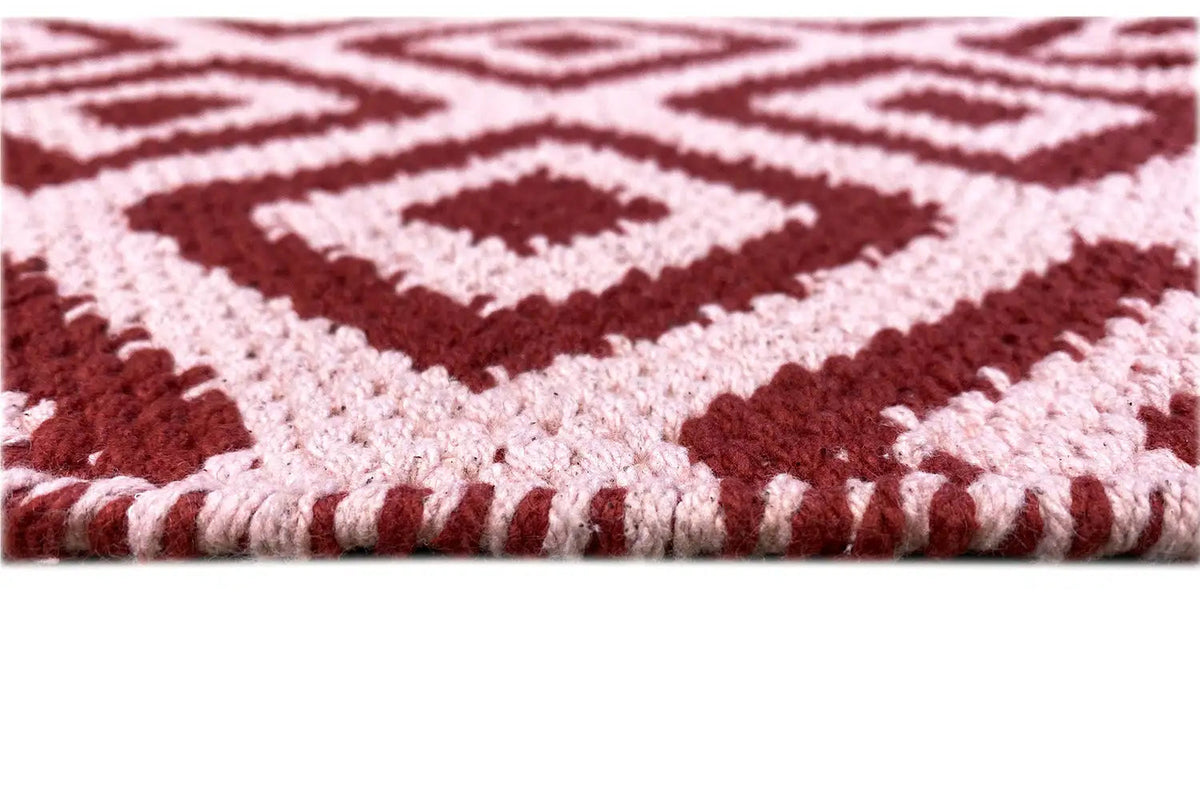 Modern Kilim - Samak 04 Red - German Carpet Shop
