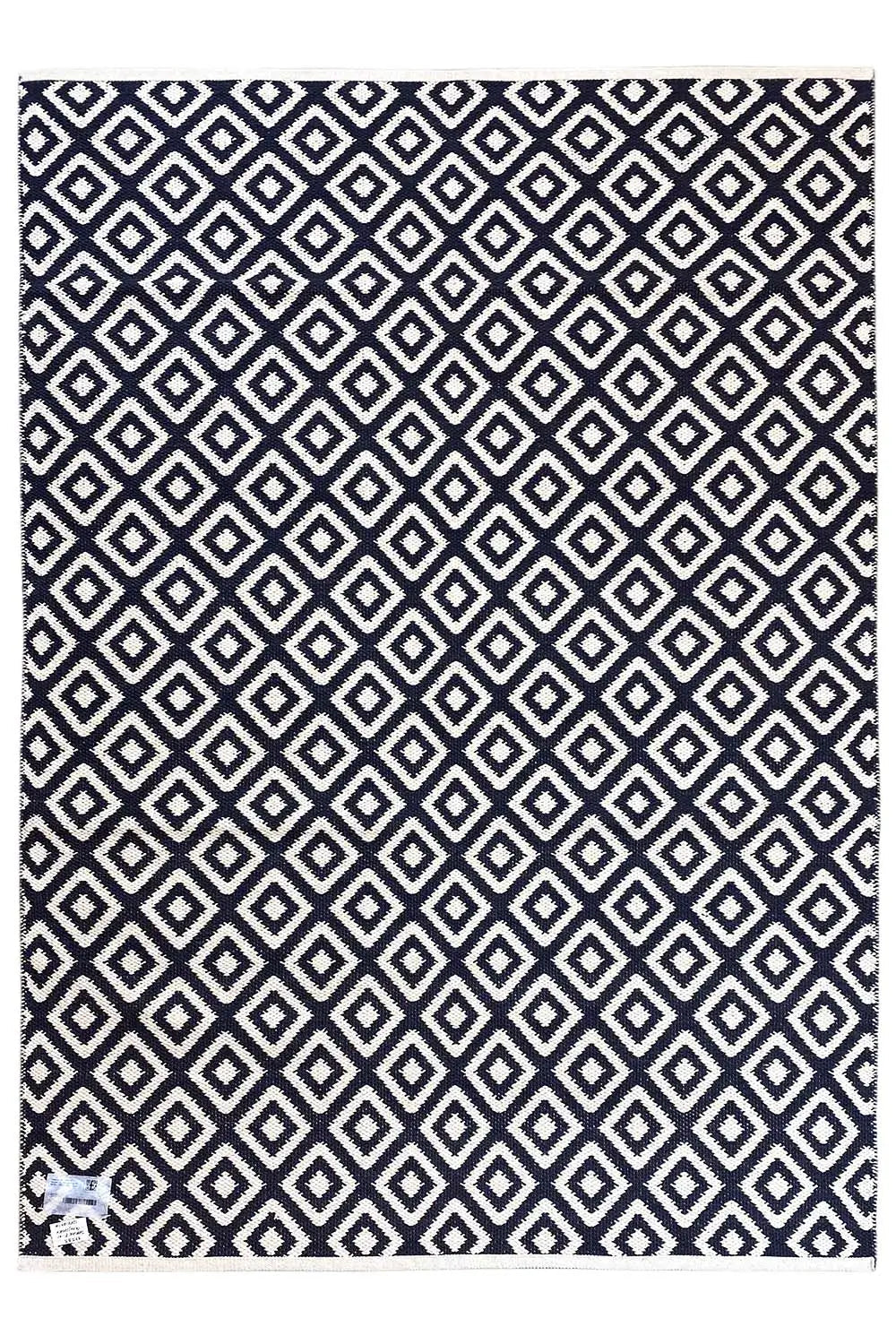 Modern Kilim - Samak 04 Black - German Carpet Shop