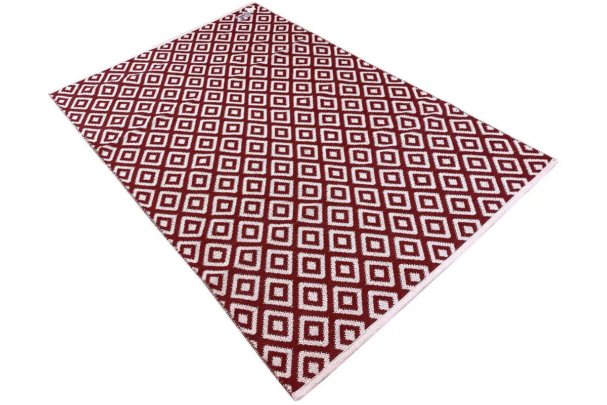 Modern Kilim - Samak 04 Red - German Carpet Shop