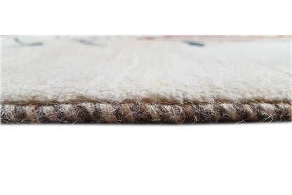 Carpet edge in detail: dense pile with a bound seam