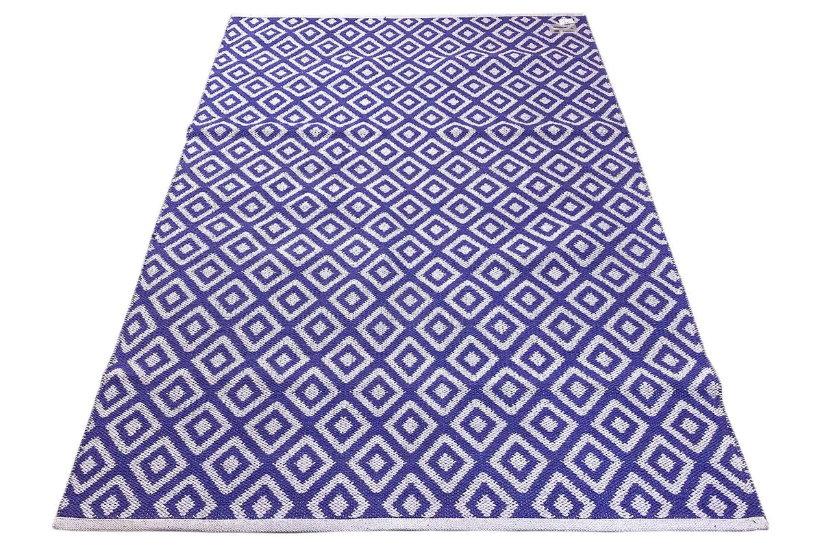 Modern kilim - Samak 04 Violet - German Carpet Shop